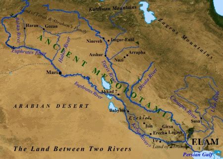 MAP Tigris And Euphrates River Map